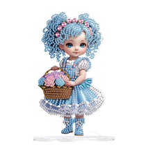 Load image into Gallery viewer, Cute Girl Diamond Painting Desktop Ornaments Kit for Home Office Decor (G)
