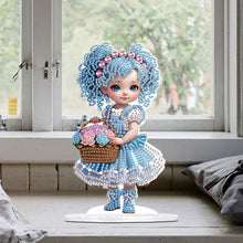 Load image into Gallery viewer, Cute Girl Diamond Painting Desktop Ornaments Kit for Home Office Decor (G)

