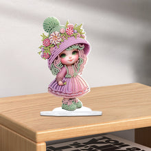 Load image into Gallery viewer, Cute Girl Diamond Painting Desktop Ornaments Kit for Home Office Decor (I)
