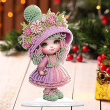 Load image into Gallery viewer, Cute Girl Diamond Painting Desktop Ornaments Kit for Home Office Decor (I)

