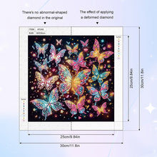 Load image into Gallery viewer, Diamond Painting - Partial Special Shaped - Butterfly (30*30CM)
