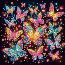 Load image into Gallery viewer, Diamond Painting - Partial Special Shaped - Butterfly (30*30CM)
