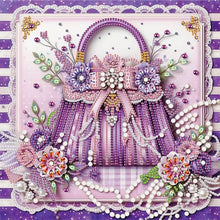 Load image into Gallery viewer, Diamond Painting - Partial Special Shaped - flower bag (30*30CM)
