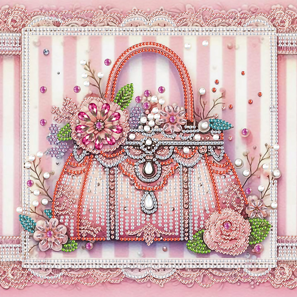 Diamond Painting - Partial Special Shaped - flower bag (30*30CM)