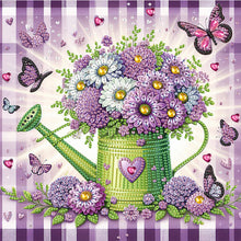 Load image into Gallery viewer, Diamond Painting - Partial Special Shaped - flower watering can (30*30CM)
