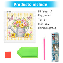 Load image into Gallery viewer, Diamond Painting - Partial Special Shaped - flower watering can (30*30CM)
