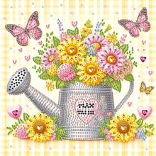 Load image into Gallery viewer, Diamond Painting - Partial Special Shaped - flower watering can (30*30CM)
