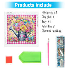 Load image into Gallery viewer, Diamond Painting - Partial Special Shaped - flower watering can (30*30CM)
