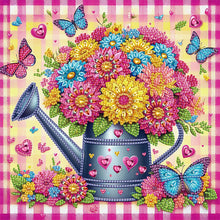 Load image into Gallery viewer, Diamond Painting - Partial Special Shaped - flower watering can (30*30CM)
