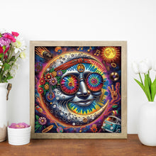 Load image into Gallery viewer, Diamond Painting - Partial Special Shaped - Funny sun and moon (30*30CM)
