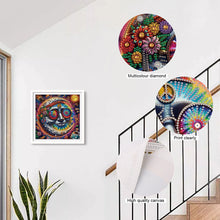 Load image into Gallery viewer, Diamond Painting - Partial Special Shaped - Funny sun and moon (30*30CM)
