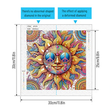 Load image into Gallery viewer, Diamond Painting - Partial Special Shaped - Funny sun and moon (30*30CM)
