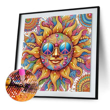 Load image into Gallery viewer, Diamond Painting - Partial Special Shaped - Funny sun and moon (30*30CM)
