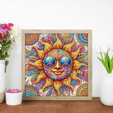 Load image into Gallery viewer, Diamond Painting - Partial Special Shaped - Funny sun and moon (30*30CM)
