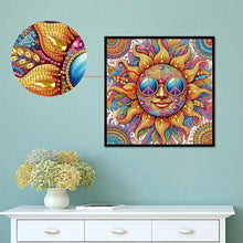 Load image into Gallery viewer, Diamond Painting - Partial Special Shaped - Funny sun and moon (30*30CM)

