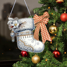 Load image into Gallery viewer, 3Pcs Acrylic Winter Christmas 5D DIY Diamond Painting Dot Pendant for Wall Decor
