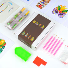 Load image into Gallery viewer, Mini Diamond Painting Set - Full Round - Indian mask (12*17CM)
