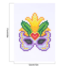 Load image into Gallery viewer, Mini Diamond Painting Set - Full Round - Indian mask (12*17CM)
