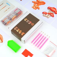 Load image into Gallery viewer, Mini Diamond Painting Set - Full Round - Mushrooms (12*17CM)
