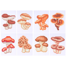 Load image into Gallery viewer, Mini Diamond Painting Set - Full Round - Mushrooms (12*17CM)
