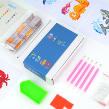 Load image into Gallery viewer, Mini Diamond Painting Set - Full Round - Marine animals (12*17CM)
