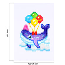 Load image into Gallery viewer, Mini Diamond Painting Set - Full Round - Colorful cartoons (12*17CM)
