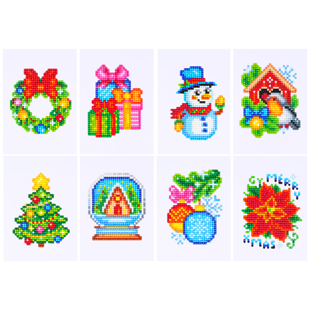 Mini Diamond Painting Set - Full Round - Christmas (12*17CM)
