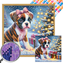 Load image into Gallery viewer, AB Diamond Painting - Full Square - Christmas Bulldog (40*40CM)
