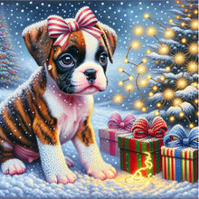 Load image into Gallery viewer, AB Diamond Painting - Full Square - Christmas Bulldog (40*40CM)
