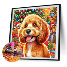 Load image into Gallery viewer, AB Diamond Painting - Full Square - Christmas Cocker Spaniel (40*40CM)
