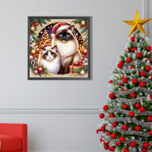 Load image into Gallery viewer, AB Diamond Painting - Full Square - Christmas Ragdoll Cat (40*40CM)
