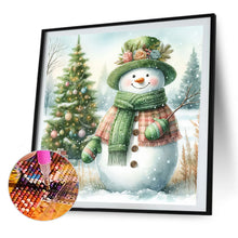 Load image into Gallery viewer, AB Diamond Painting - Full Square - Green Scarf Christmas Tree Snowman (40*40CM)
