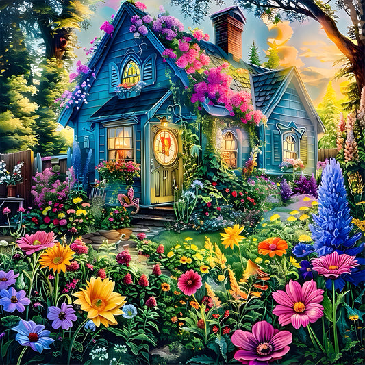 Diamond Painting - Full Round - village house (40*40CM)