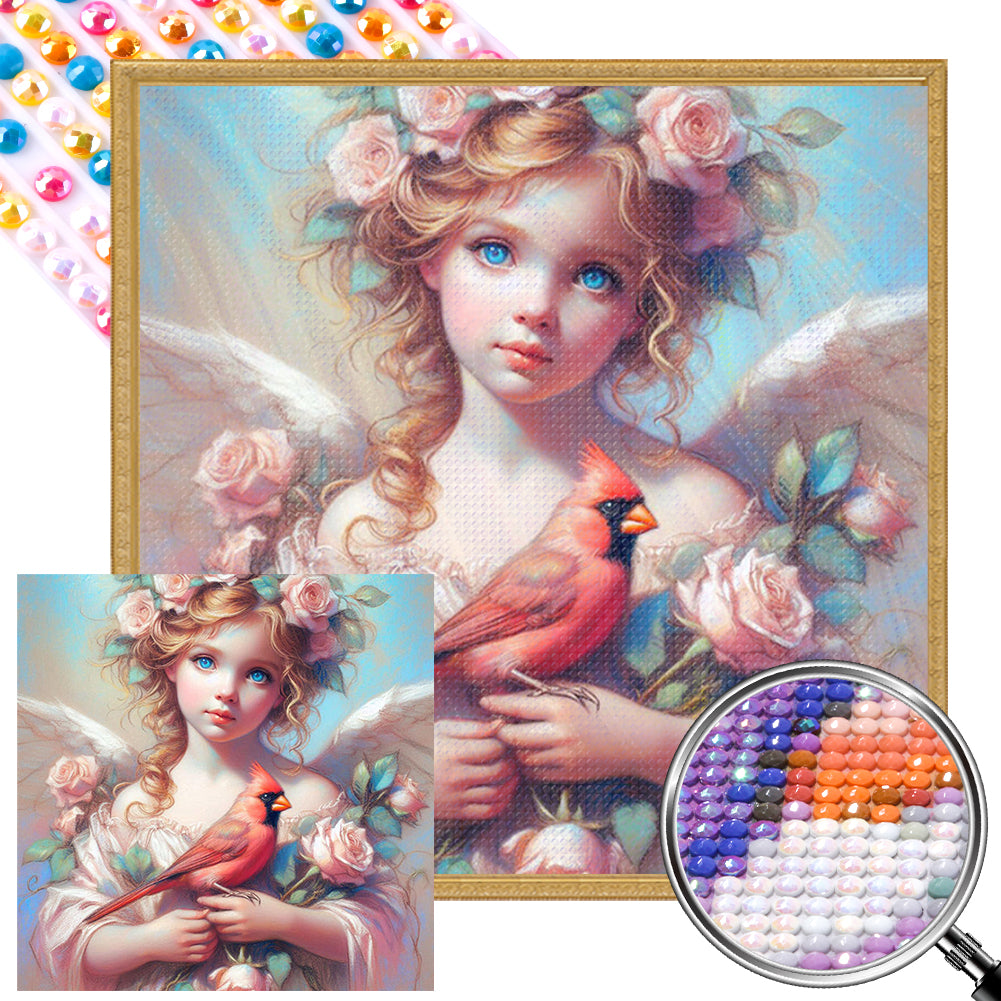 AB Diamond Painting - Full Round - Cardinal angel (40*40CM)
