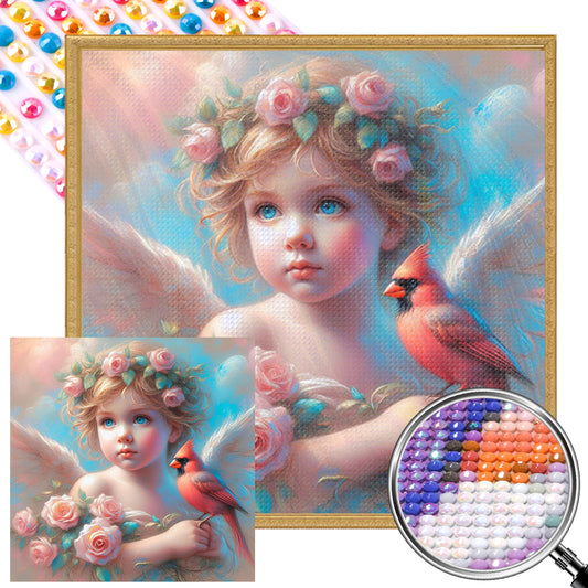AB Diamond Painting - Full Round - Cardinal angel (40*40CM)