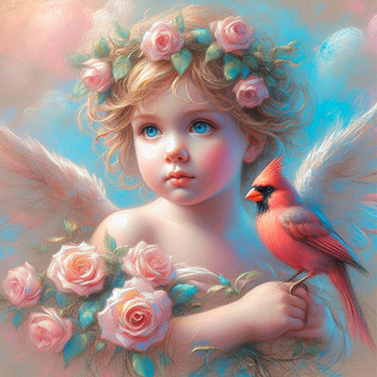 AB Diamond Painting - Full Round - Cardinal angel (40*40CM)