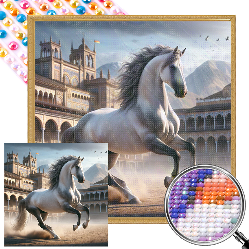 AB Diamond Painting - Full Round - Horse (40*40CM)