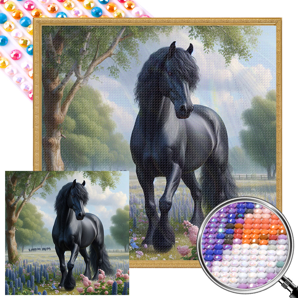 AB Diamond Painting - Full Round - Horse (40*40CM)