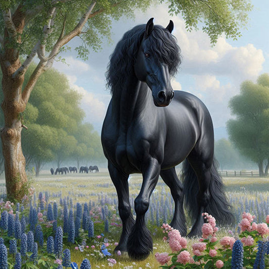 AB Diamond Painting - Full Round - Horse (40*40CM)