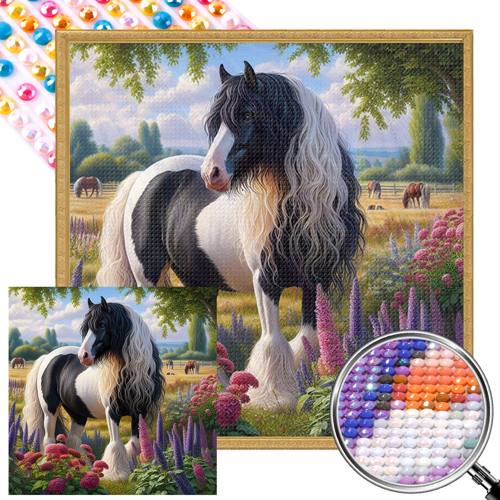 AB Diamond Painting - Full Round - Horse (40*40CM)
