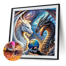 Load image into Gallery viewer, Diamond Painting - Full Round - Black and White Dinosaur (40*40CM)
