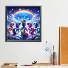 Load image into Gallery viewer, Diamond Painting - Full Round - Rainbow White Horse (40*40CM)
