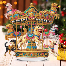 Load image into Gallery viewer, Acrylic Carousel Diamond Painting Desktop Ornaments Kit for Adults (Dogs)
