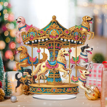 Load image into Gallery viewer, Acrylic Carousel Diamond Painting Desktop Ornaments Kit for Adults (Dogs)
