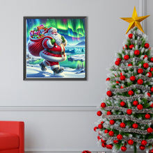 Load image into Gallery viewer, Diamond Painting - Full Round - Santa Claus under the Aurora (40*40CM)
