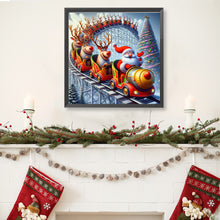 Load image into Gallery viewer, Diamond Painting - Full Round - Santa Claus on a Roller Coaster (40*40CM)

