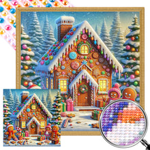 Load image into Gallery viewer, AB Diamond Painting - Full Round - Christmas Gingerbread Man House (40*40CM)

