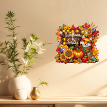 Load image into Gallery viewer, Acrylic Special Shaped Fall Sunflowers Smiles Hanging Diamond Kits for Beginner
