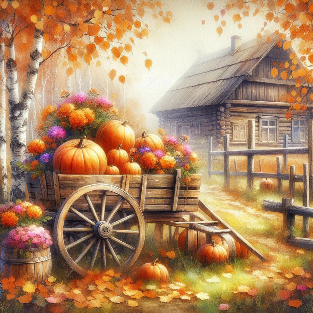 Diamond Painting - Full Round - Autumn Fruits (40*40CM)