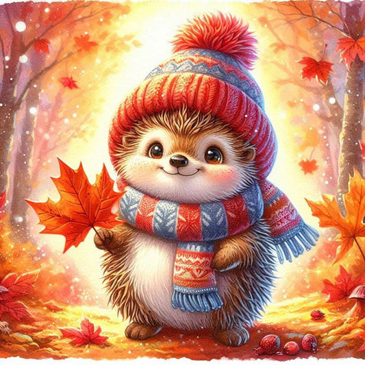 Diamond Painting - Full Round - Autumn Thorns Hedgehog (40*40CM)